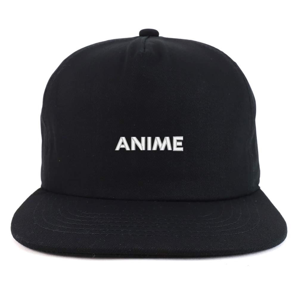 Trendy Anime Cotton Snapback Cap - Unstructured Flatbill Hat for Men & Women - Perfect for Cosplay, Streetwear, and Casual Outfits