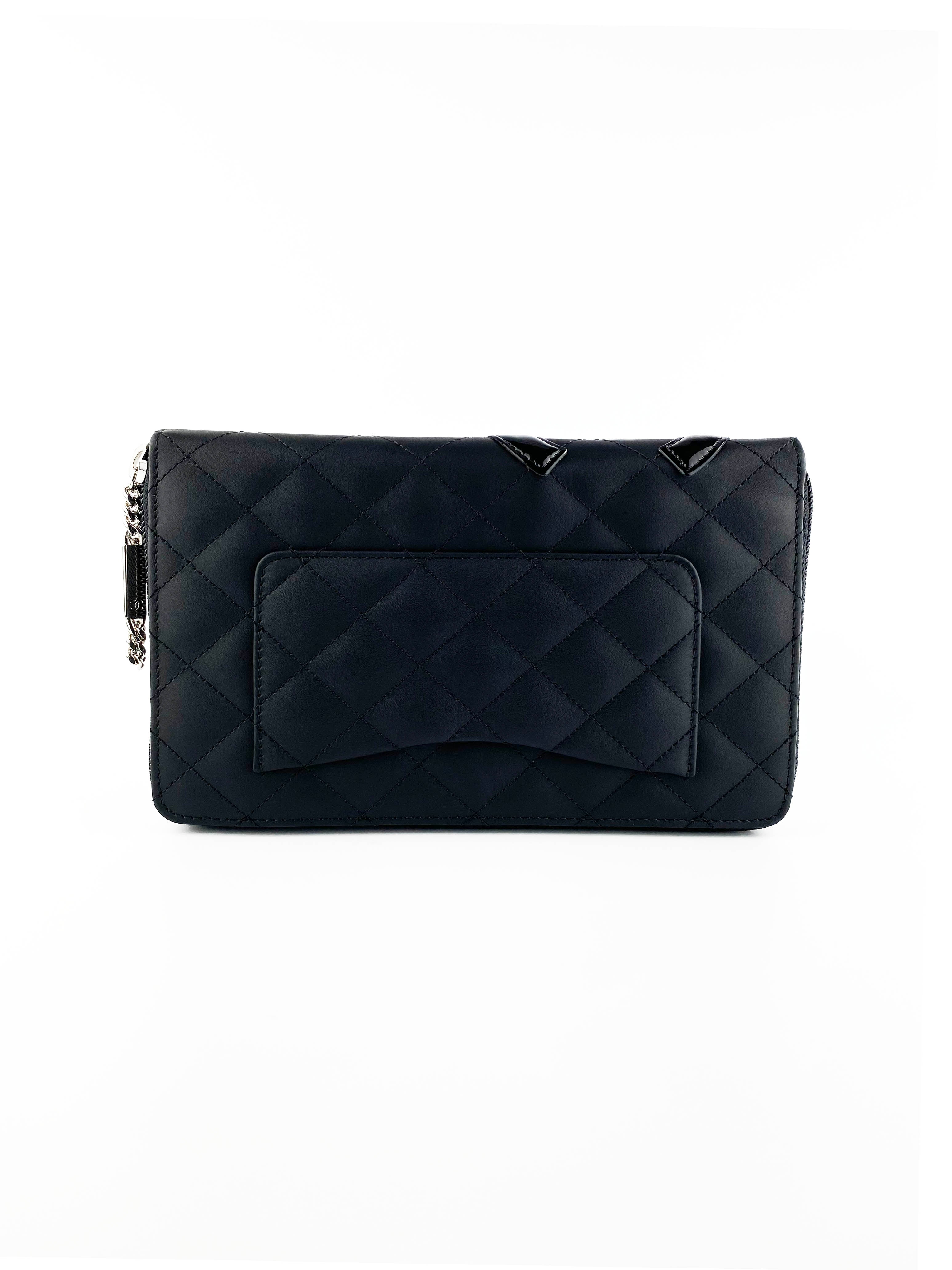 Chanel Black Cambon Bi-Fold Wallet for Women | Genuine Leather Luxury Wallet | Perfect for Everyday Use & Gift Giving