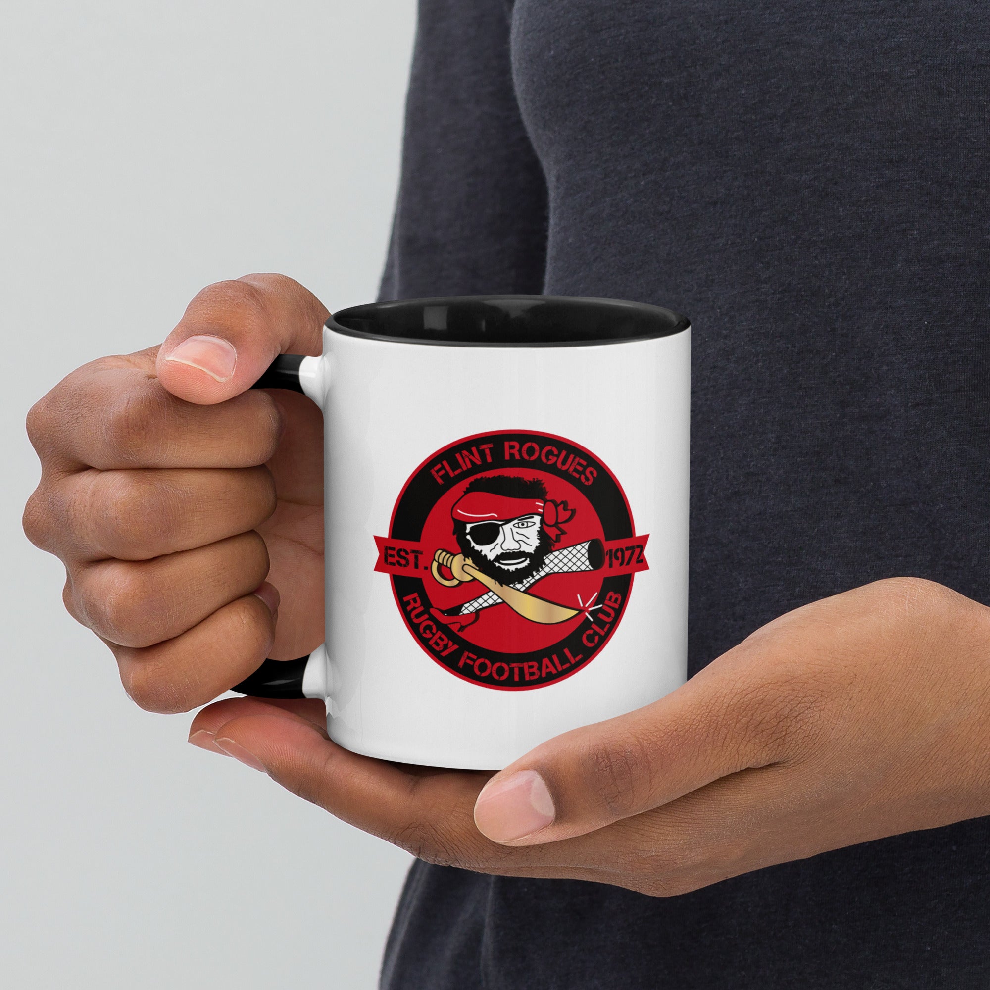 Flint Rogues RFC Ceramic Coffee Mug - 12oz Insulated Travel Mug for Hot & Cold Drinks - Perfect for Office, Camping, and Outdoor Adventures