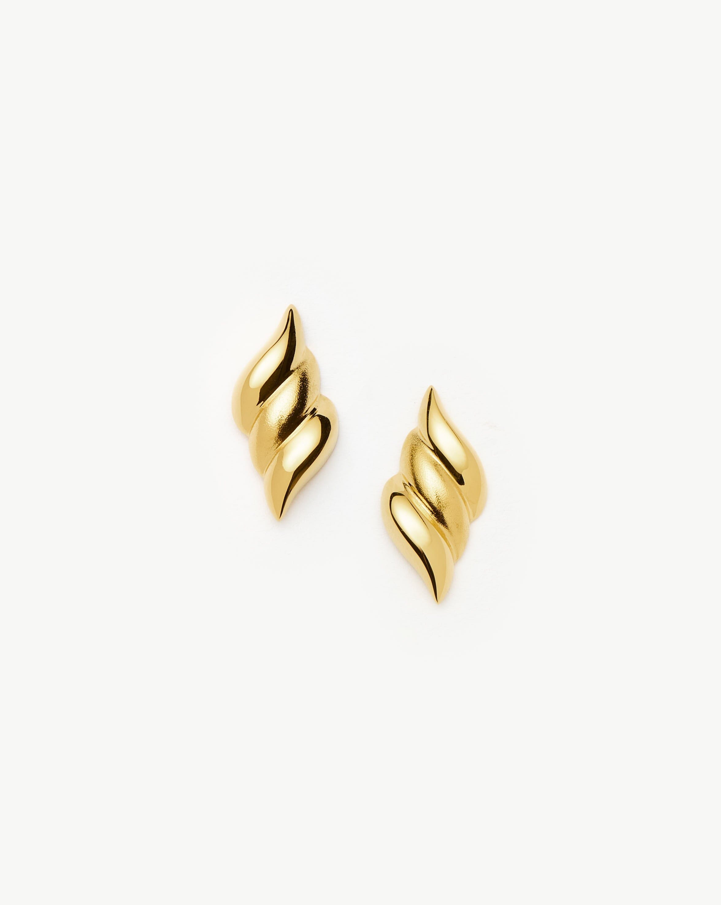 Savi Signature Stud Earrings - 18k Gold Plated Cubic Zirconia Earrings for Women | Elegant Everyday Jewelry Gift for Her, Perfect for Work, Date Night & Special Occasions