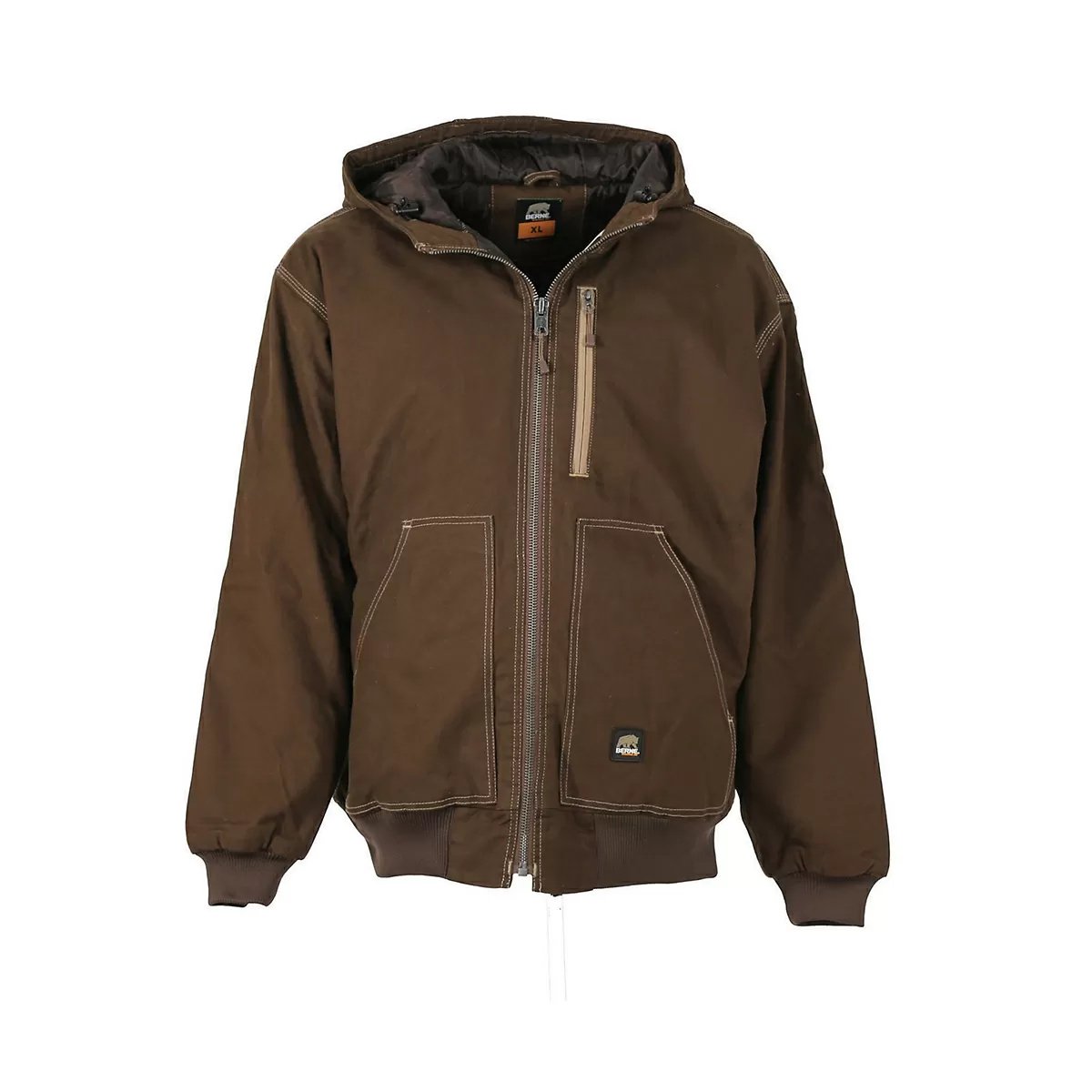 Berne® Modern Hooded Jacket for Men & Women - Lightweight Waterproof Windbreaker for Outdoor Hiking, Camping & Travel
