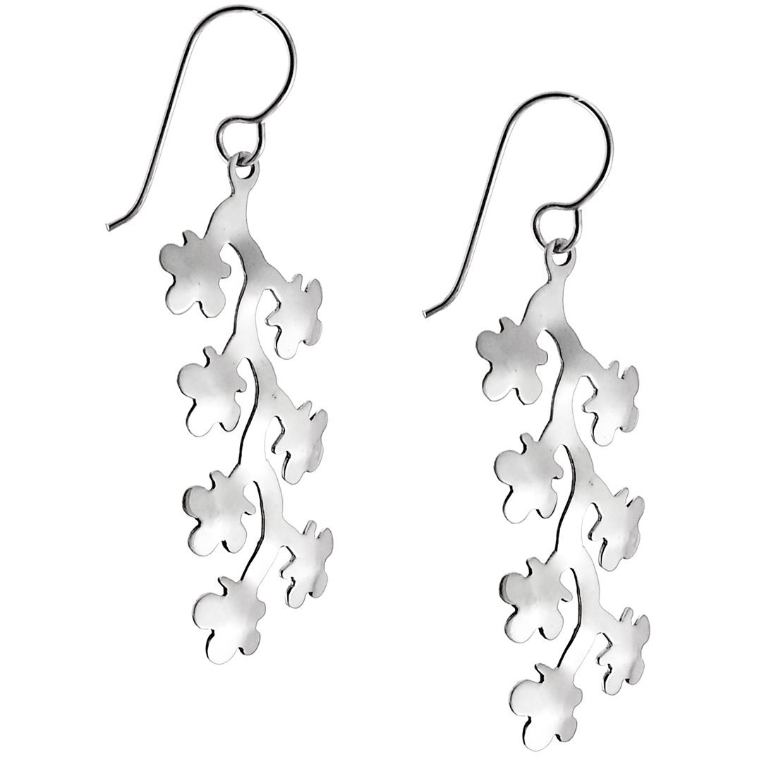 925 Sterling Silver Leaf Drop Earrings for Women - Elegant Dangle Earrings for Everyday Wear, Parties & Special Occasions