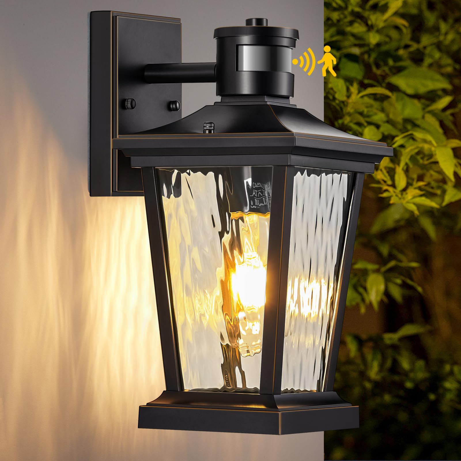 Dusk to Dawn Outdoor Light - Waterproof Wall Mounted Exterior Lantern for Front Door, Porch & Patio - Perfect for Home Security and Nighttime Illumination