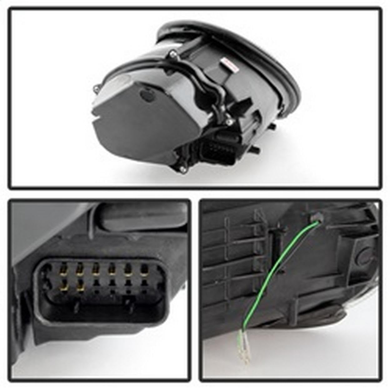 Spyder 5080103 Black Projector Headlights for Porsche 911 (1999-2005) - High Performance LED Replacement Headlamps - Perfect for Night Driving & Car Upgrades