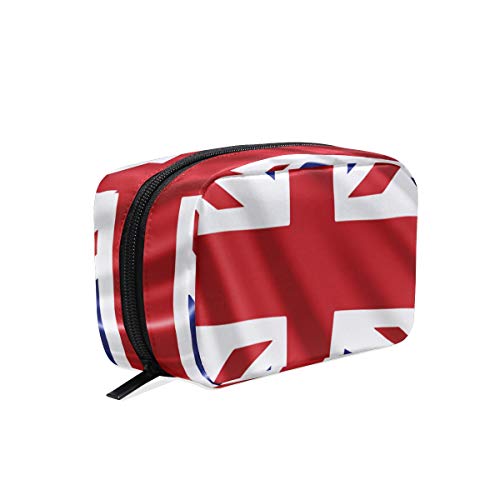 British Flag Makeup Bag - Waterproof Travel Cosmetic Organizer with Multiple Compartments, Portable Toiletry Case for Women | Perfect for Travel, Gym, and Daily Storage