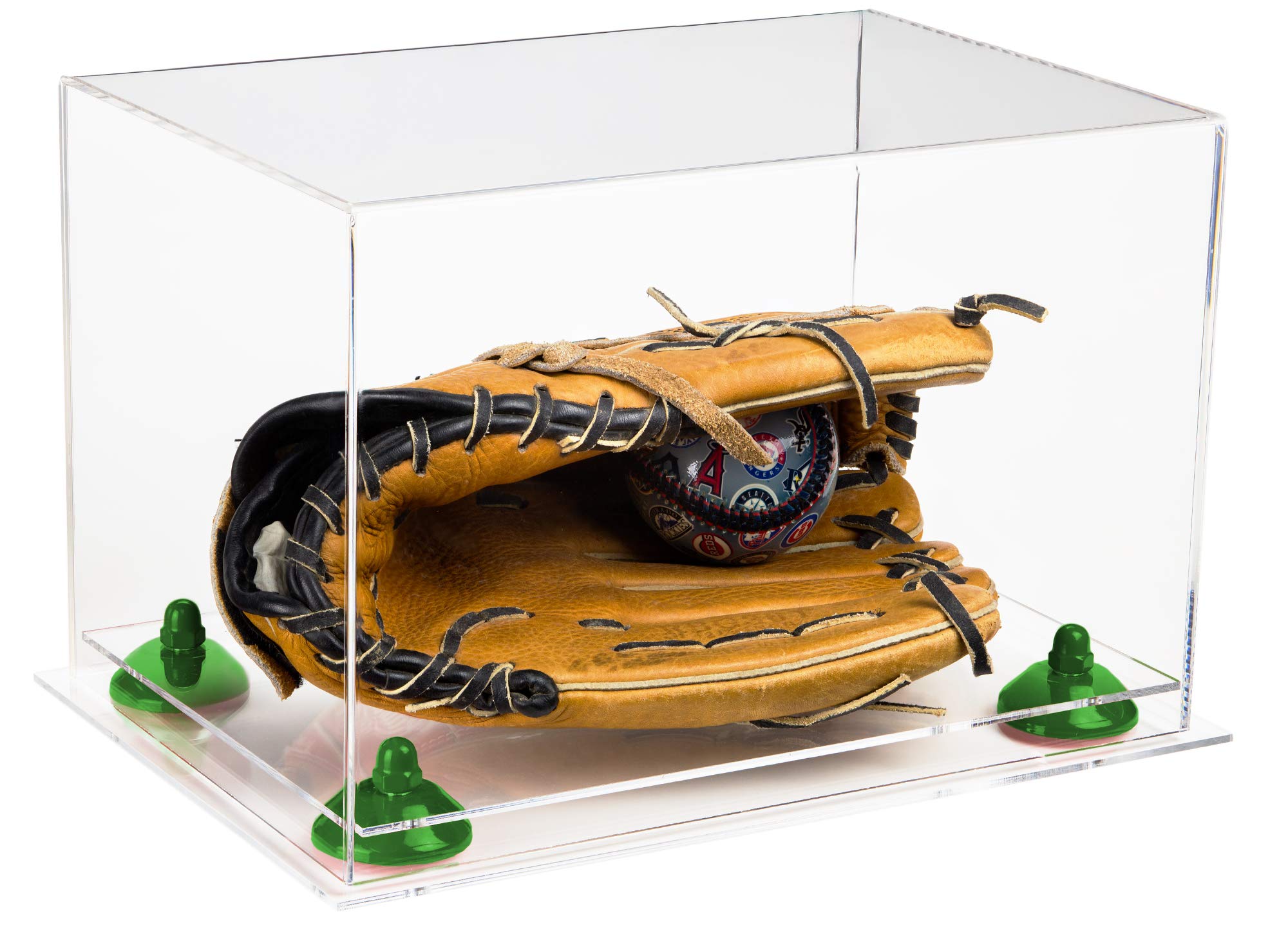 Acrylic Baseball Glove Display Case - Clear Protective Showcase for Collectible Gloves - Perfect for Sports Memorabilia, Trophy Rooms & Man Cave Decor
