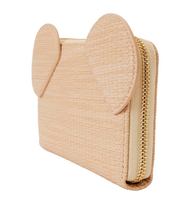 Disney Mickey Straw Loungefly Cosplay Zip Around Wallet - Perfect for Disney Fans, Cosplay, and Everyday Use