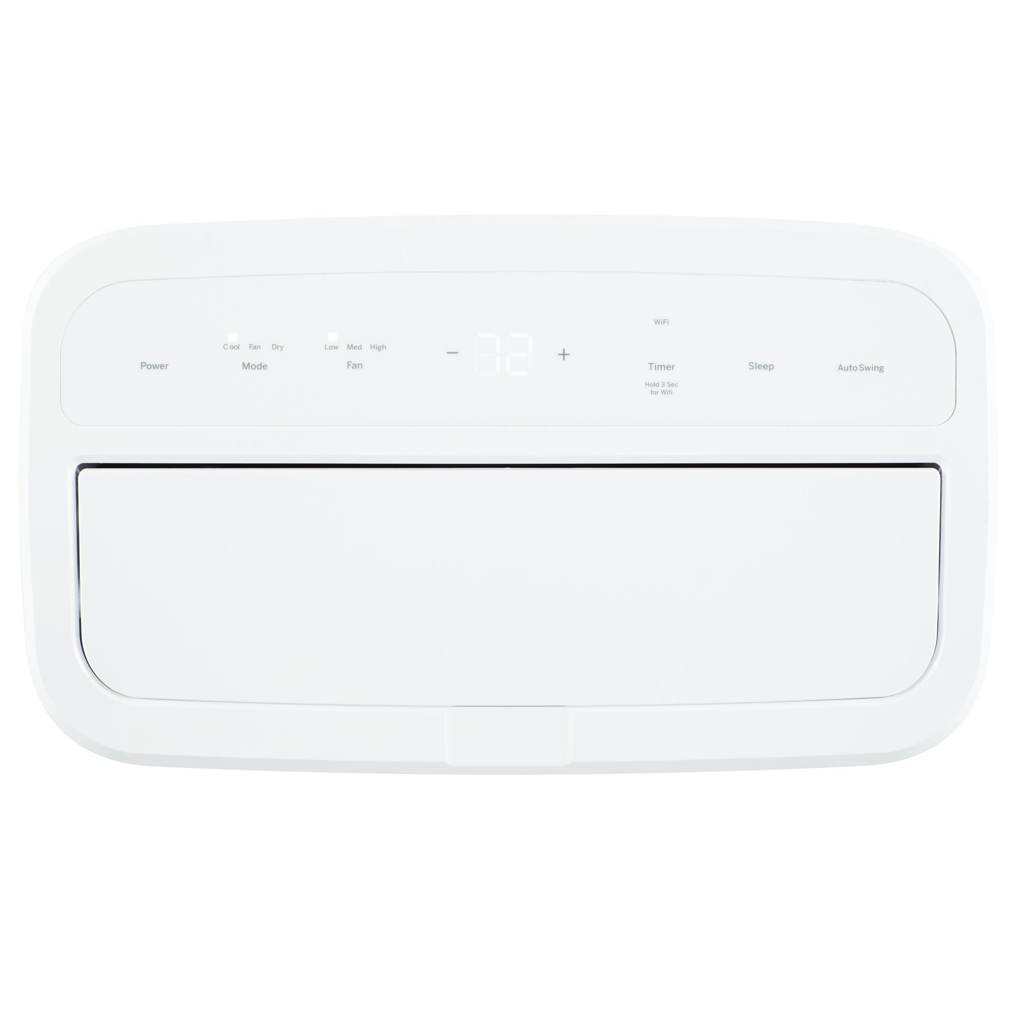 GE 8,000 BTU 115V 3-in-1 Portable Air Conditioner with WiFi - Cools Medium Rooms Up to 350 Sq.Ft - White (APWD08JAWW) - Perfect for Bedrooms, Offices & Small Apartments