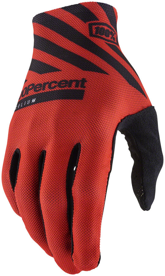 100% Celium Gloves for Men - Racer Red Full Finger Motorcycle Gloves (Small) - Durable & Comfortable for Riding, Racing & Outdoor Activities