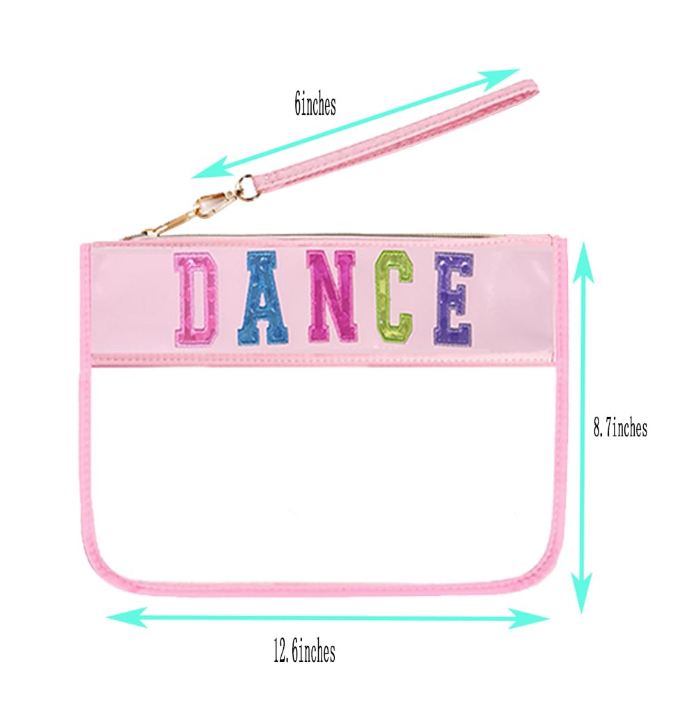 Dance Makeup Bag for Girls - Waterproof & Spacious Cosmetic Pouch for Ballet Recital, Dance Competition Essentials - Perfect Dance Recital Gift for Dancers (Ideal for Ballet, Jazz & Tap Classes)