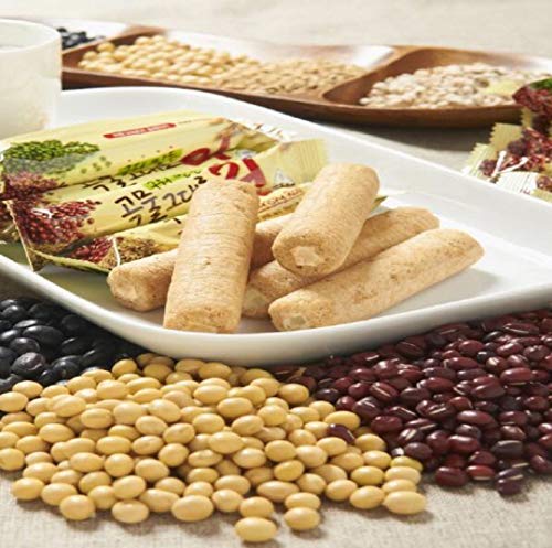 21 Flavors Cheese Stuffed Grain Crispy Roll Snacks - 180g (18 Sticks) | Crunchy Cereal Snack for Kids Lunch, Office Break & Healthy On-the-Go Treat
