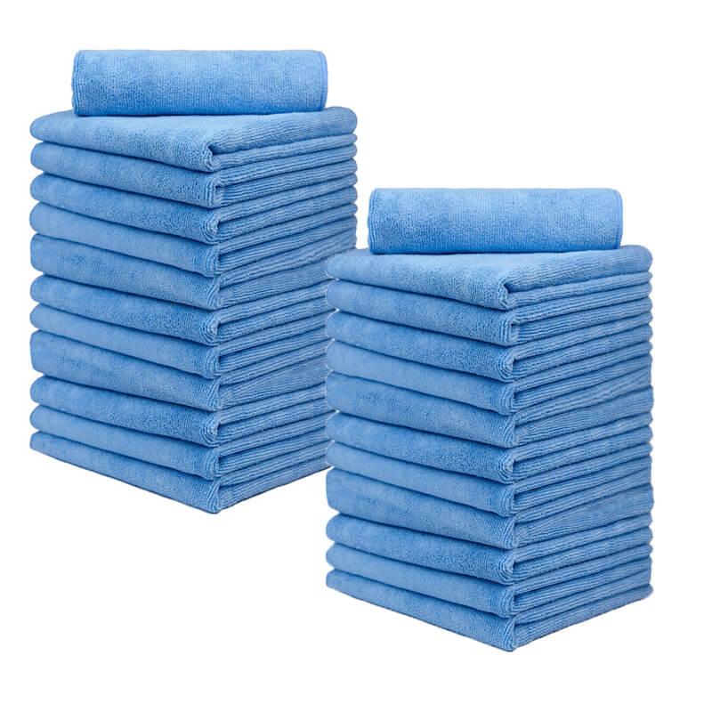 24 Pack Premium Microfiber Towels for Car Detailing & Household Cleaning - 16x16 Inches, 380GSM Ultra Absorbent Wash & Dry Cloths - Perfect for Cars, Kitchen, Bathroom & Gym Use