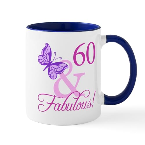 White/Navy Inside - 60Th Birthday Humor Mug Mug