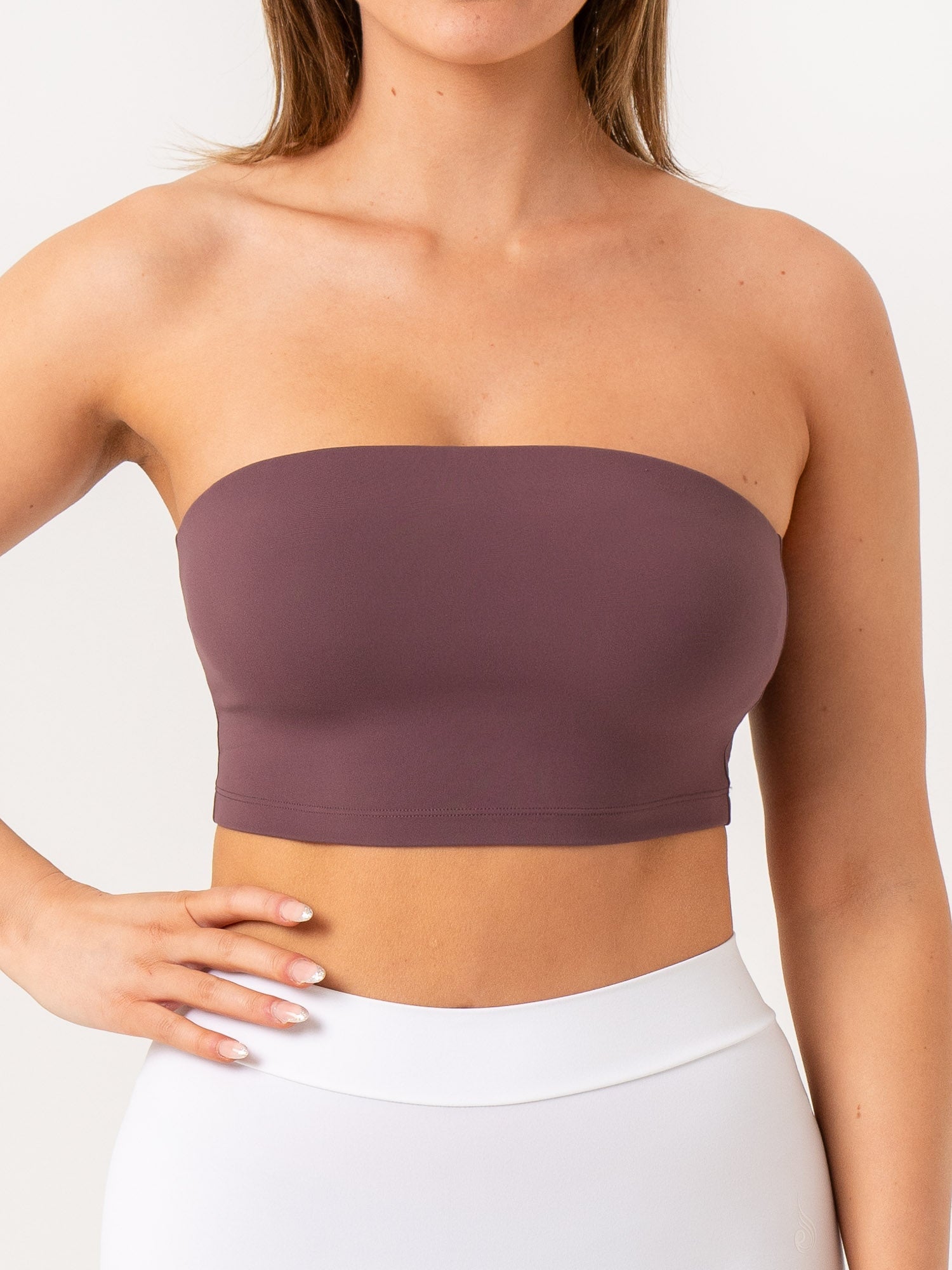Wireless Strapless Tank Bra for Women - Seamless Comfort, No-Slip Design in Plum - Perfect for Backless Dresses, Formal Wear & Everyday Support