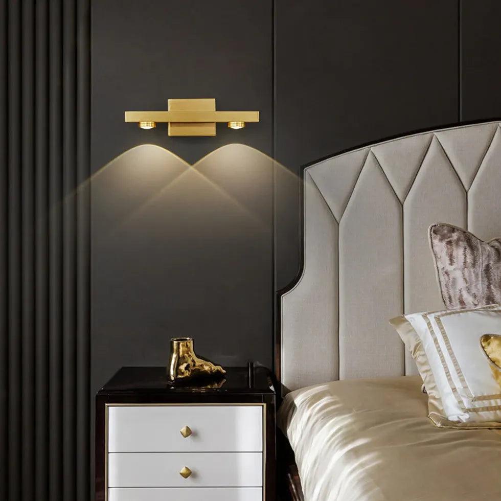 Premium Multi-Arm LED Wall Sconce - Adjustable Up & Down Lighting for Bedroom, Living Room, and Hallway - Modern Luxury Home Decor