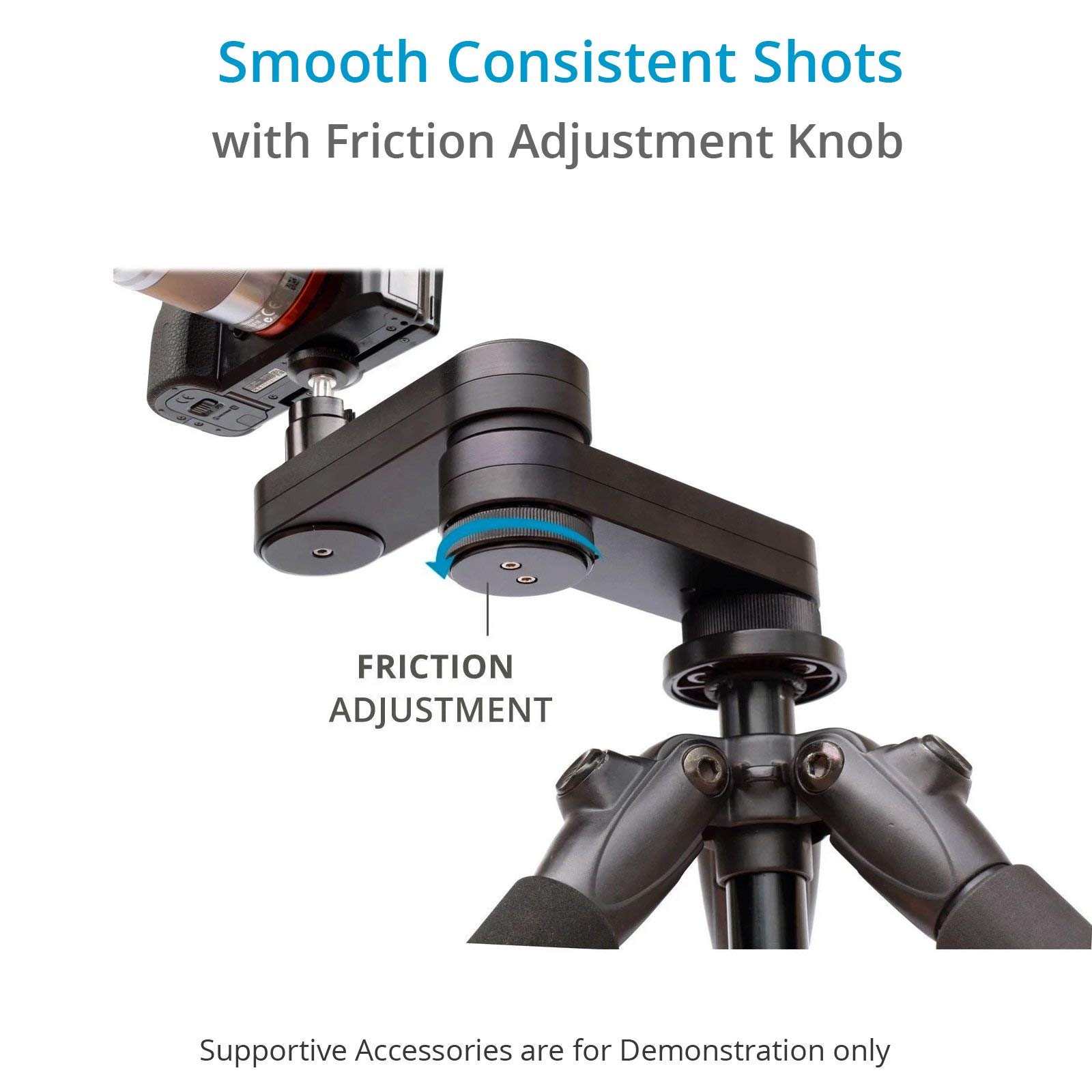 Proaim Sway Portable DSLR Camera Slider - 4× Linear Motion Tripod Mount, Smooth Gliding & Locking for Static Shots (3kg/6.6lb Payload) - Perfect for Vlogging, Film Making & Professional Video Production (SL-051-00)