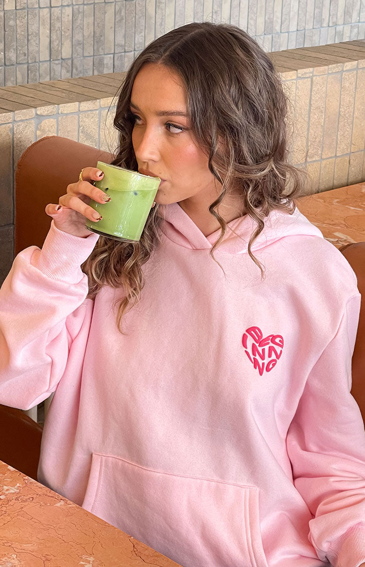 Pink Lovey Bubble Hoodie for Women - Soft & Cozy Pullover Sweatshirt with Hood - Perfect for Casual Outfits, Loungewear & Street Style Fashion