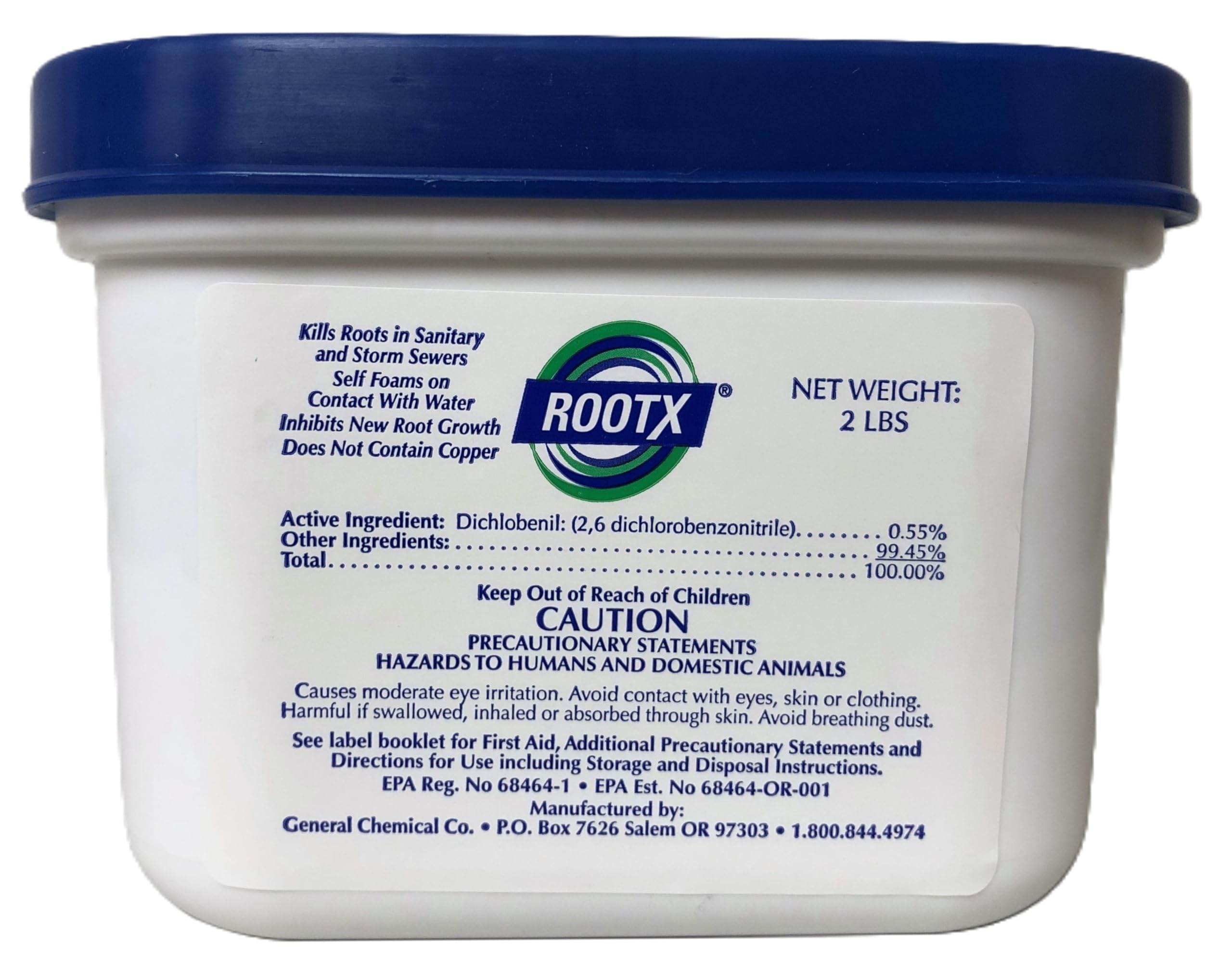 RootX - 2 LB. JAR Foaming Root Killer for Sewer Lines & Septic Systems | Professional Drain Cleaner for Tree Root Removal | Prevents Clogs & Backups in Pipes