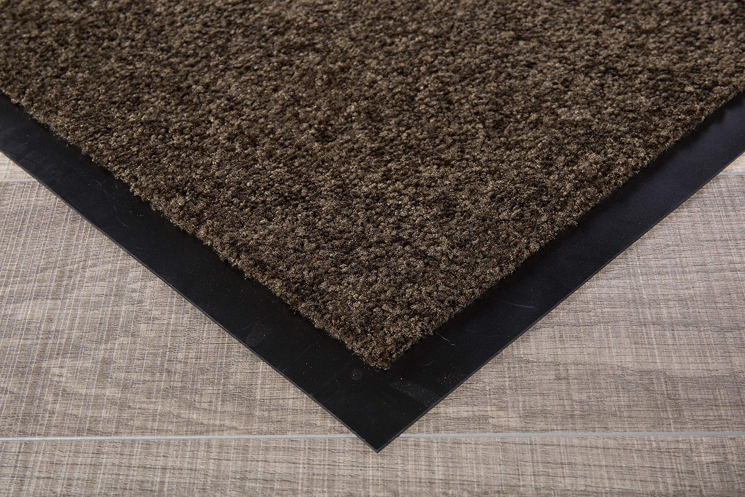 Dirt Trapper Entrance Mat - Indoor & Outdoor Doormat, 24x36 Inch Polyamide Floor Mat in Brown - Perfect for Mudrooms, Garages & High-Traffic Areas