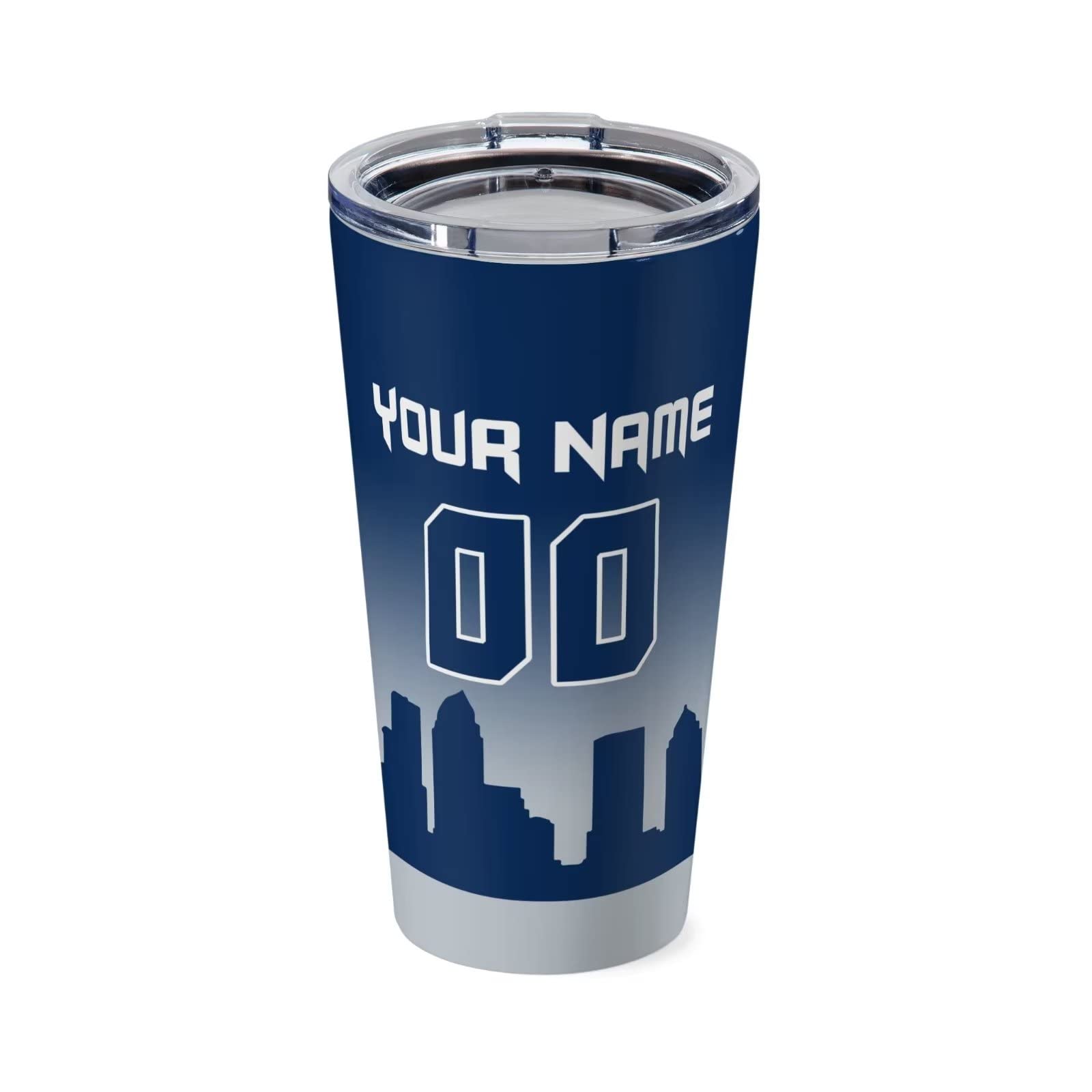 Custom Tampa Bay Insulated Stainless Steel Tumbler Cup - Personalized Travel Mug with Lid Keeps Drinks Hot & Cold - Perfect Gift for Men, Women & Fans - Great for Coffee, Tea & Beverages On-The-Go