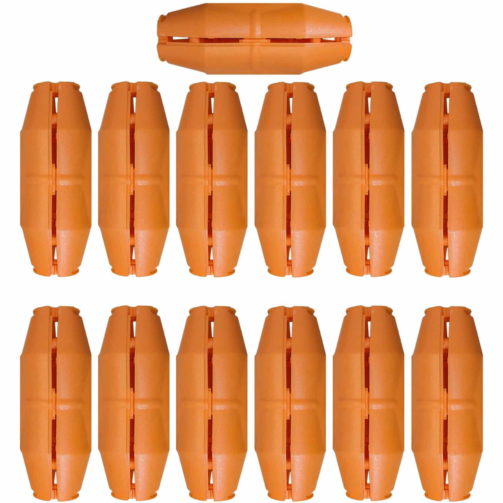 Orange Bucket Handle Grips - Ergonomic Wire Bail Handle Covers to Reduce Hand Fatigue - Perfect for Gardening, Cleaning & Outdoor Work
