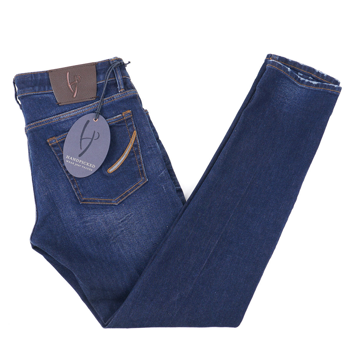 Premium 'Orvieto' Slim Fit Selvedge Denim Jeans for Men - High-Quality Raw Denim Pants with Classic 5-Pocket Design | Perfect for Casual Wear, Date Nights & Urban Street Style
