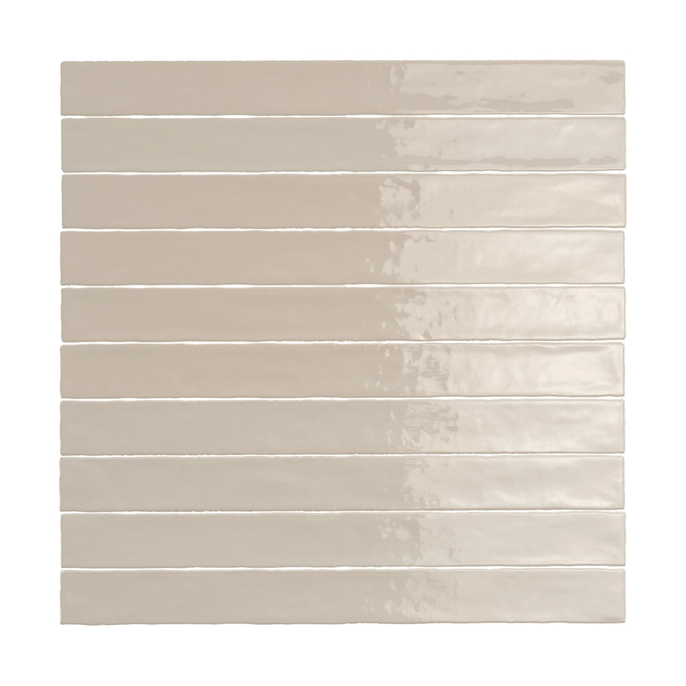 ModLine Ceramic Wall Tiles 3x12 Inch - Sand Beige Subway Tile for Kitchen Backsplash, Bathroom Shower, and Laundry Room - Textured Matte Finish Ceramic Tile for Home Renovation