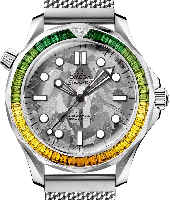 Omega Seamaster Diver 300M Men's Luxury Watch - 18K Canopus Gold™ with Diamonds, Waterproof Chronometer for Diving, Business & Formal Occasions