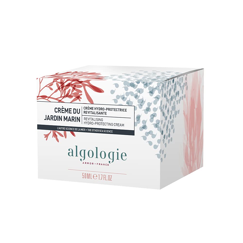 ALGOLOGIE ARMOR France Marine Garden Revitalizing Hydro Protecting Cream - 50ml (1.7 oz) for Dry Skin & Anti-Aging | Day & Night Moisturizer for Face & Neck