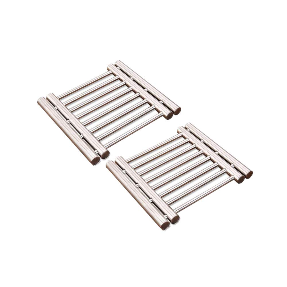 Leoyoubei 8x9 Inch Expandable Metal Trivet - Expands from 9