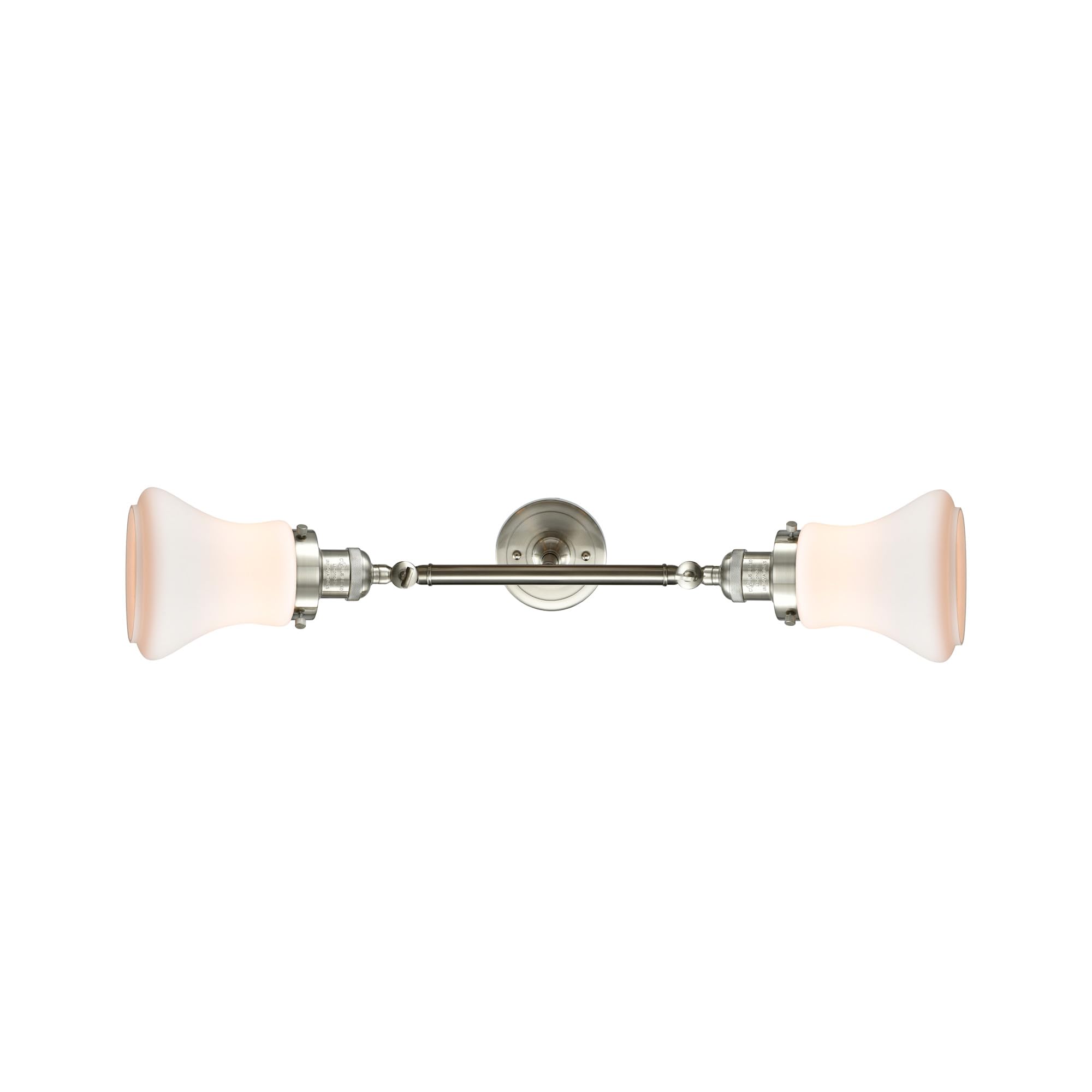 Innovations 208-PC-G191 2-Light Bathroom Vanity Light Fixture in Polished Chrome - Perfect for Modern Bathroom & Powder Room Lighting