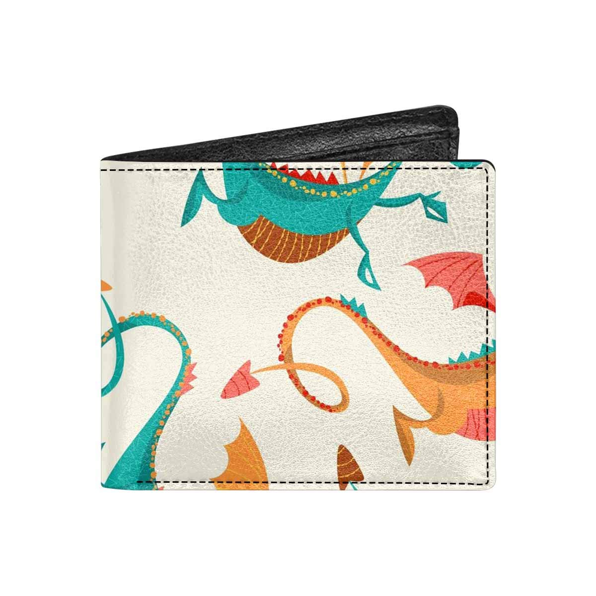 INTERESTPRINT Monkey & Cherry Blossom Bifold Wallet with Coin Pocket - Stylish Leather Wallet for Men & Women | Perfect for Everyday Use, Travel & Gift Giving