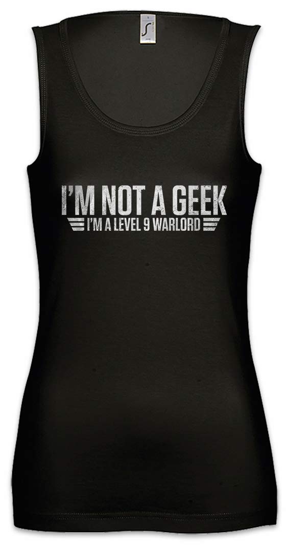Women's Gym Tank Top - Comfortable Fitness Training Shirt for Workouts & Running | I'm Not A Geek Slogan Tee for Casual Wear & Sports Activities