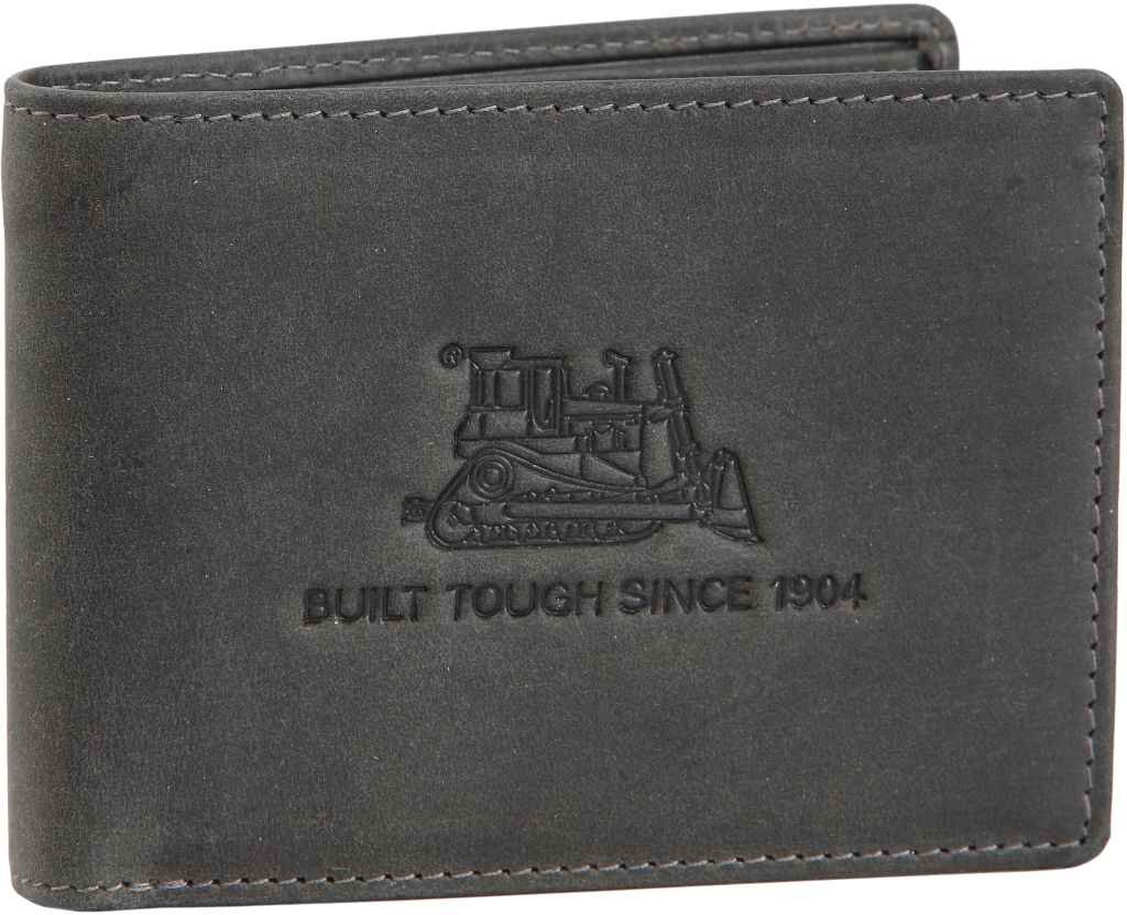 CAT Apparel 80609 Men's Leather Wallet - Genuine Limestone Leather, Antique Grey, One Size - Perfect for Everyday Carry & Gift Giving