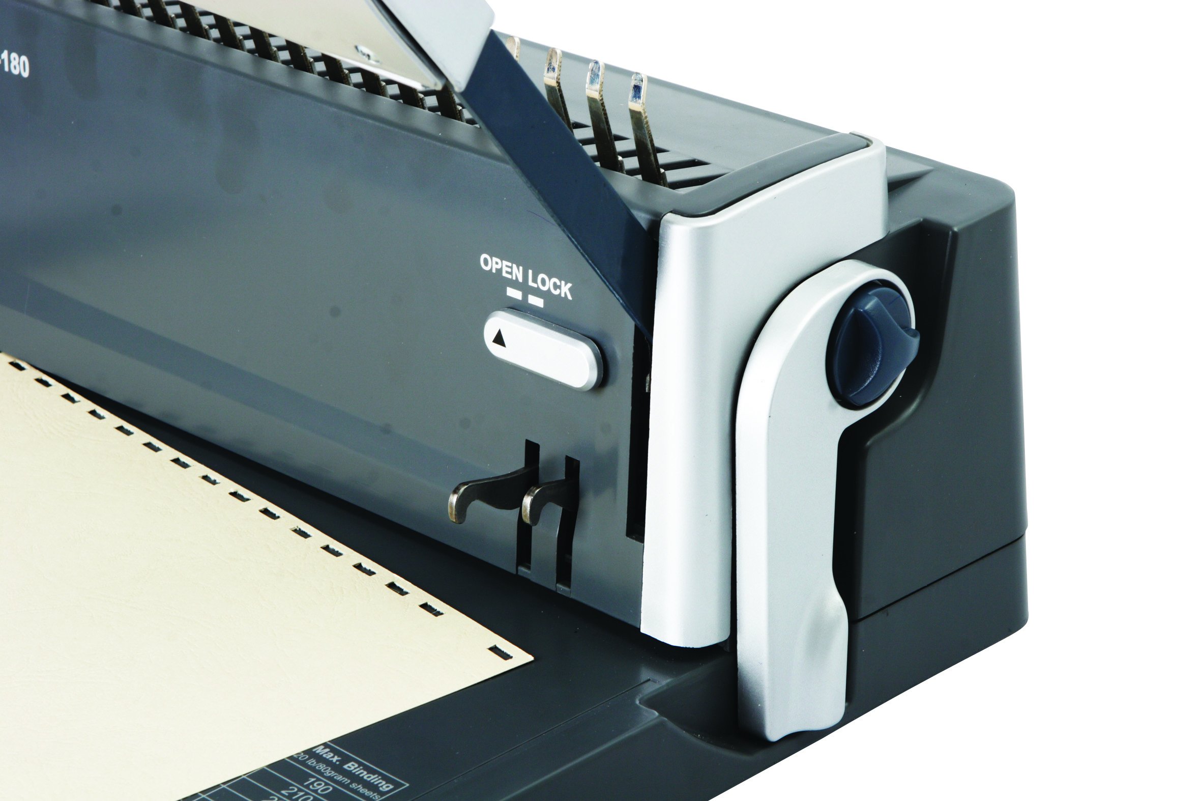 DSBCB-180 Manual Comb Binding Machine for Office, School & Home Use - Perfect for Reports, Presentations & Booklets Binding (Black)