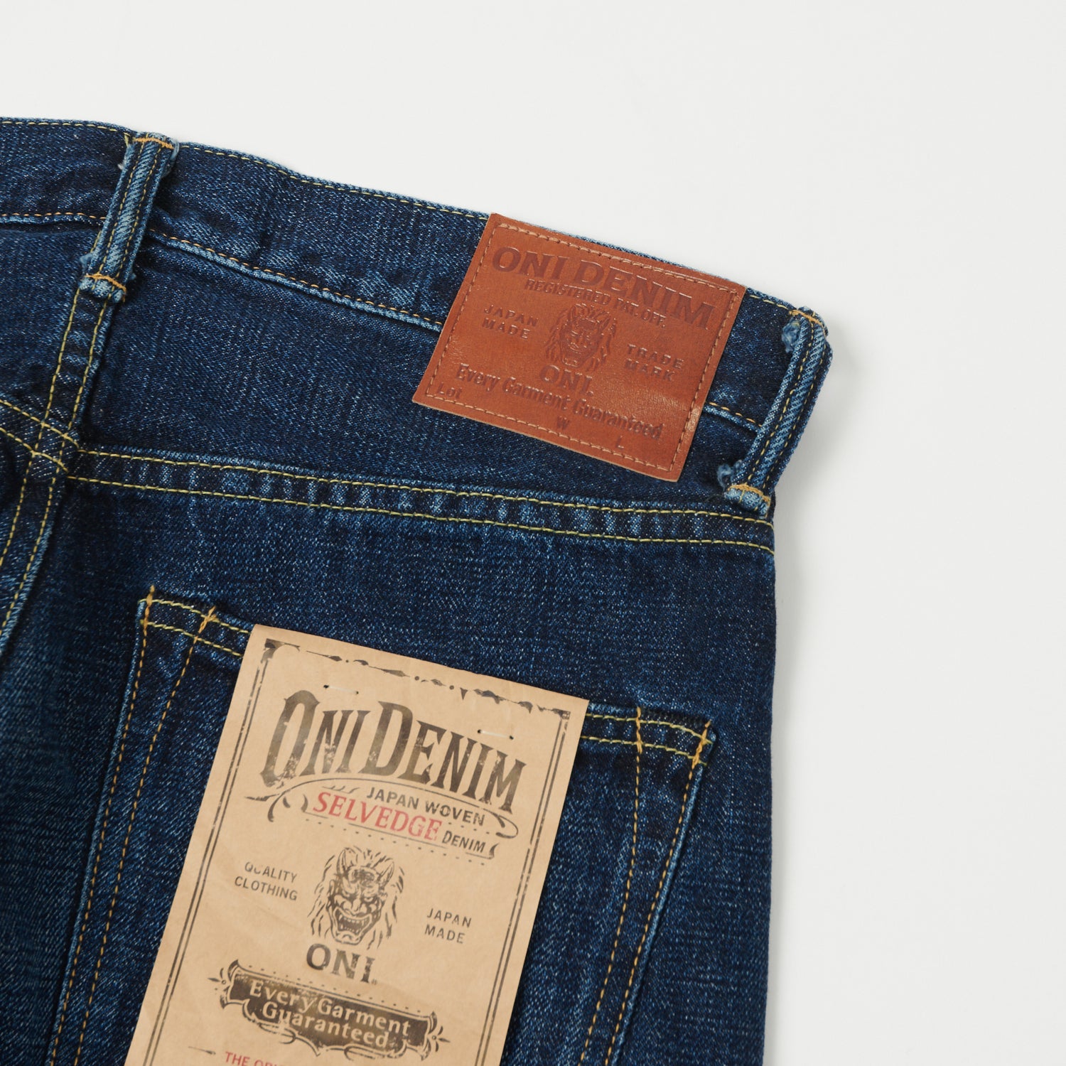 ONI 240 Low Tension 15oz Regular Tapered Jeans - Premium Selvedge Denim for Men | Perfect for Casual Wear, Work & Everyday Use