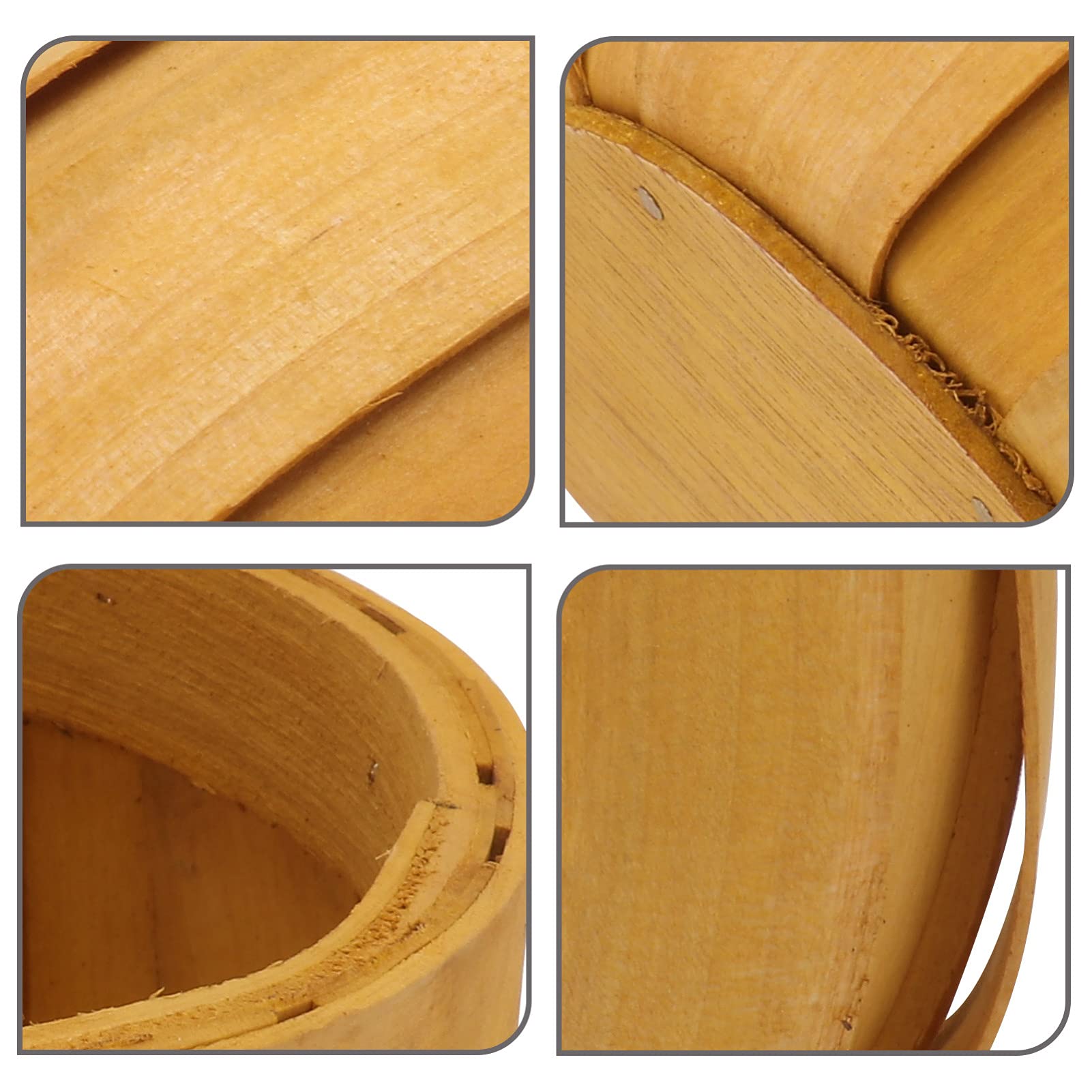 PRETYZOOM 2-Pack Wooden Wall Hanging Plant Baskets - Decorative Storage Containers for Indoor Plants, Flowers & Home Organization | Perfect for Living Room, Bedroom, Kitchen & Bathroom Decor