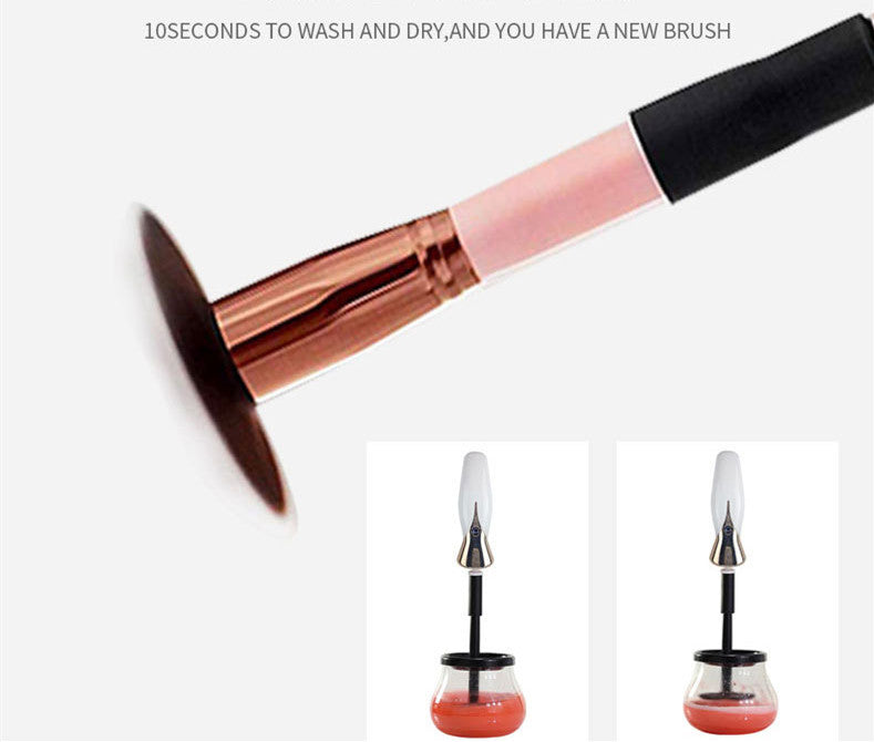 Electric Makeup Brush Cleaner USB-Powered - Deep Clean & Sanitize Brushes for Flawless Makeup Application at Home or Salon