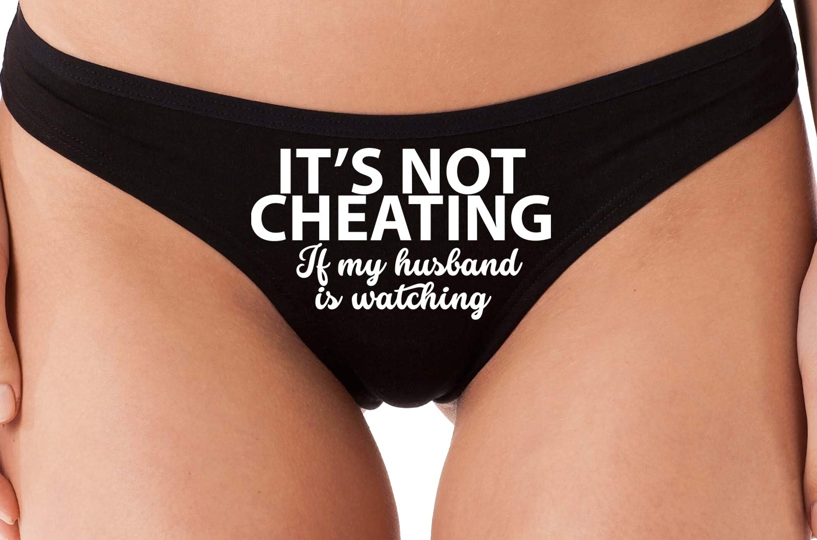 Sexy Black Thong Underwear for Women - Knaughty Knickers Lingerie - Perfect for Role Play & Spicing Up Your Love Life
