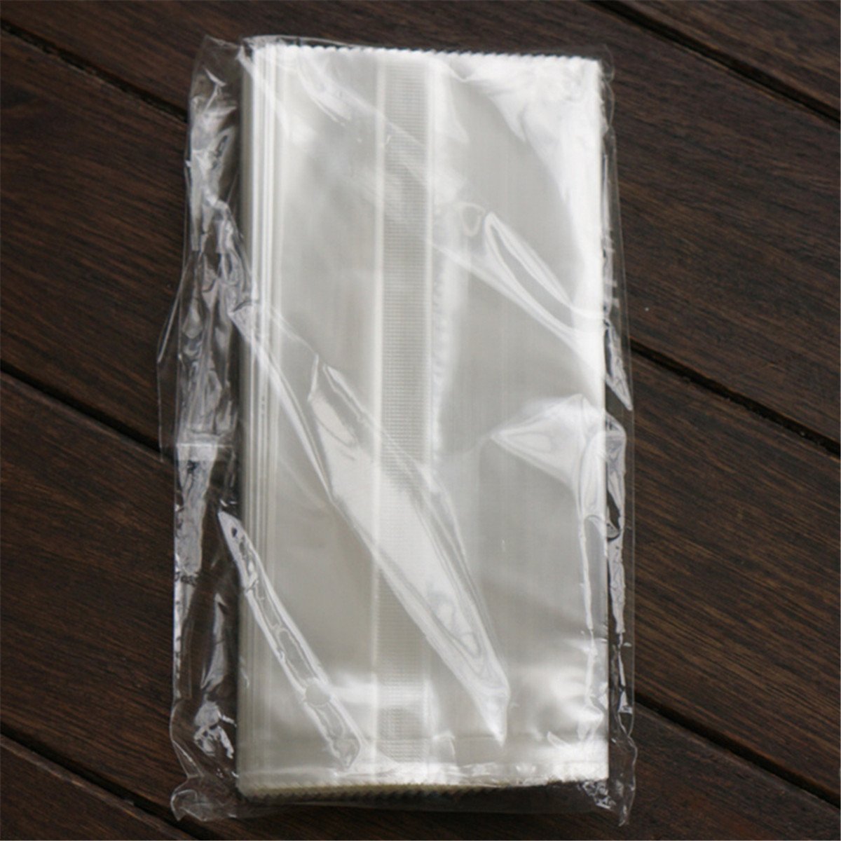 Harleya 100-Pack 8x19CM Clear Disposable Popsicle Molds Bags - Reusable Ice Pop & Candy Plastic Bags for Homemade Frozen Treats, Party Favors & Summer Snacks