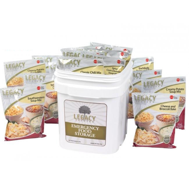 60 Serving Gluten Free Entree Bucket - 16 lbs Emergency Food Supply | Long Shelf Life Survival Meals for Camping, Hiking & Disaster Preparedness