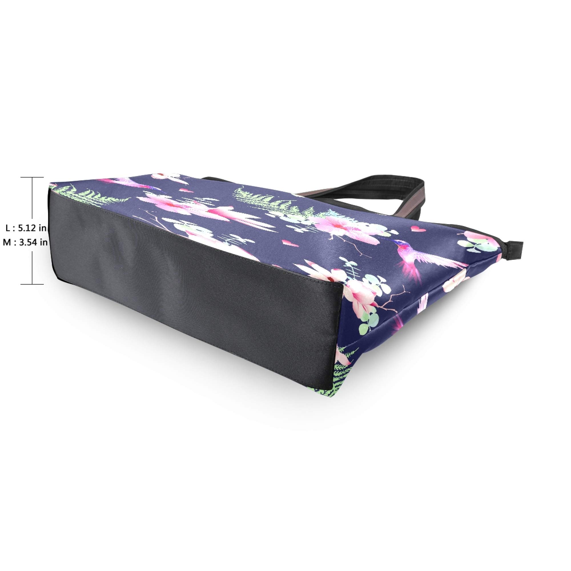 Stylish Hummingbird Floral Tote Bag - Women's Fashion Shoulder Handbag for Daily Use, Work, and Travel | Perfect Gift for Women and Girls