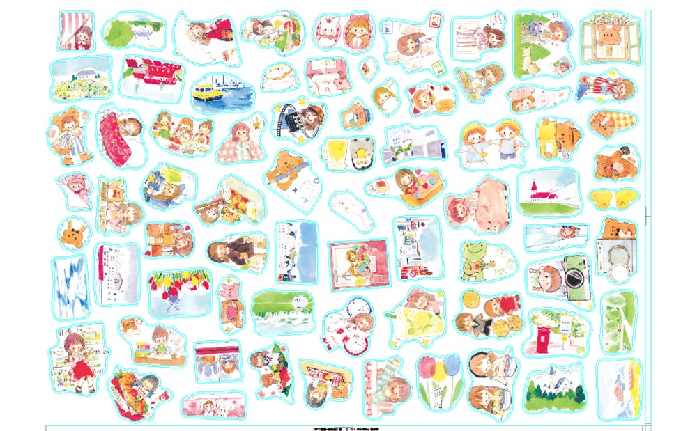 160Pcs Kawaii Journal Stickers Set - Cute Girls & People Scrapbooking Stickers for DIY Crafts, Bullet Journaling, Planner Decoration - Perfect for Scrapbooks, Diaries, Gift Wrapping & School Projects