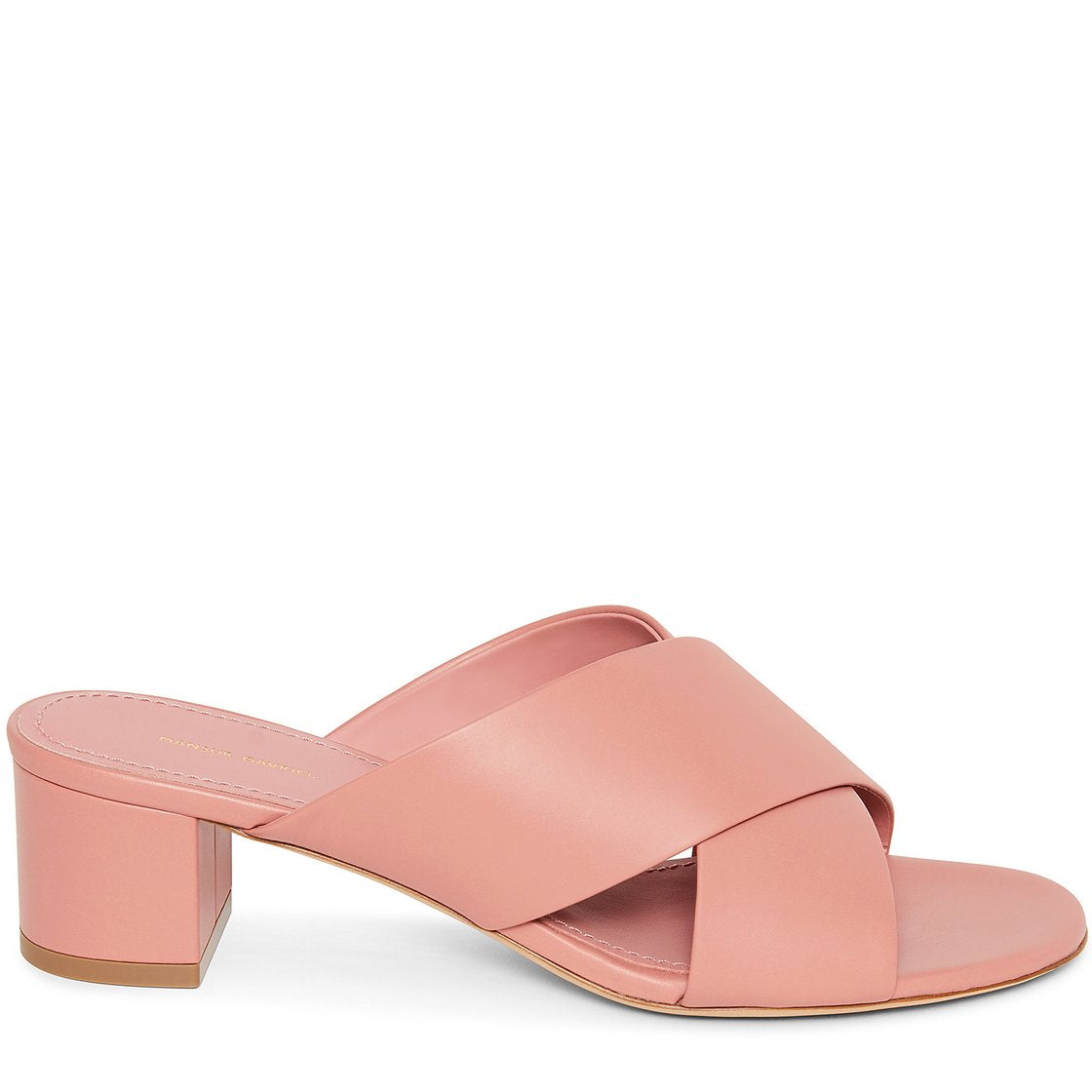 Women's Crossover Strap Sandals Size 40 in Soft Lamb Leather - Blush Pink | Comfortable Summer Walking Shoes for Beach, Vacation & Casual Outings