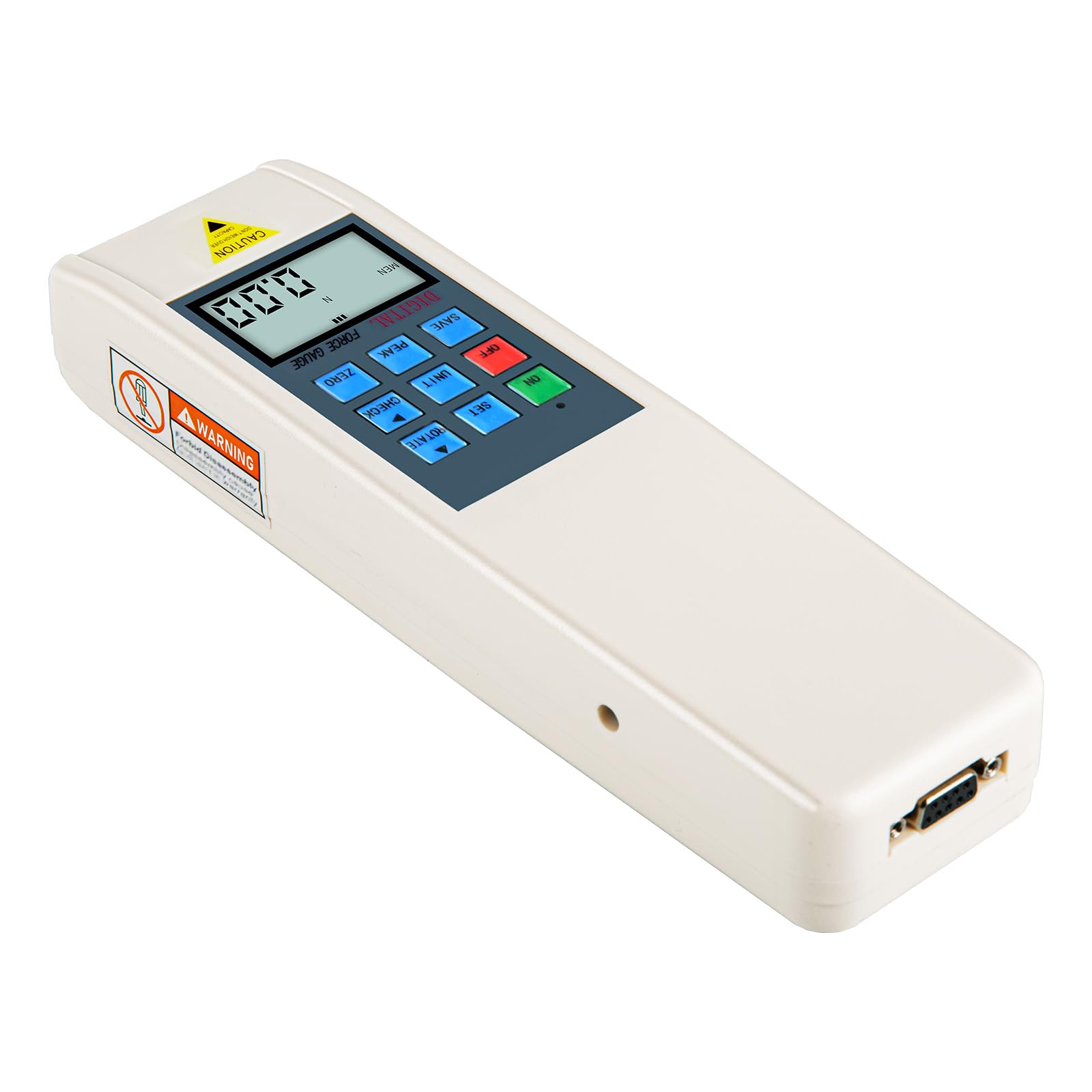 Digital Force Gauge 2000N/450LB/200KG with External Sensor & USB Output - Push Pull Tester for Industrial QC, Electronics Testing, Automotive Parts, Textile Tension Measurement - Perfect for Labs, Factories, and Engineering Applications