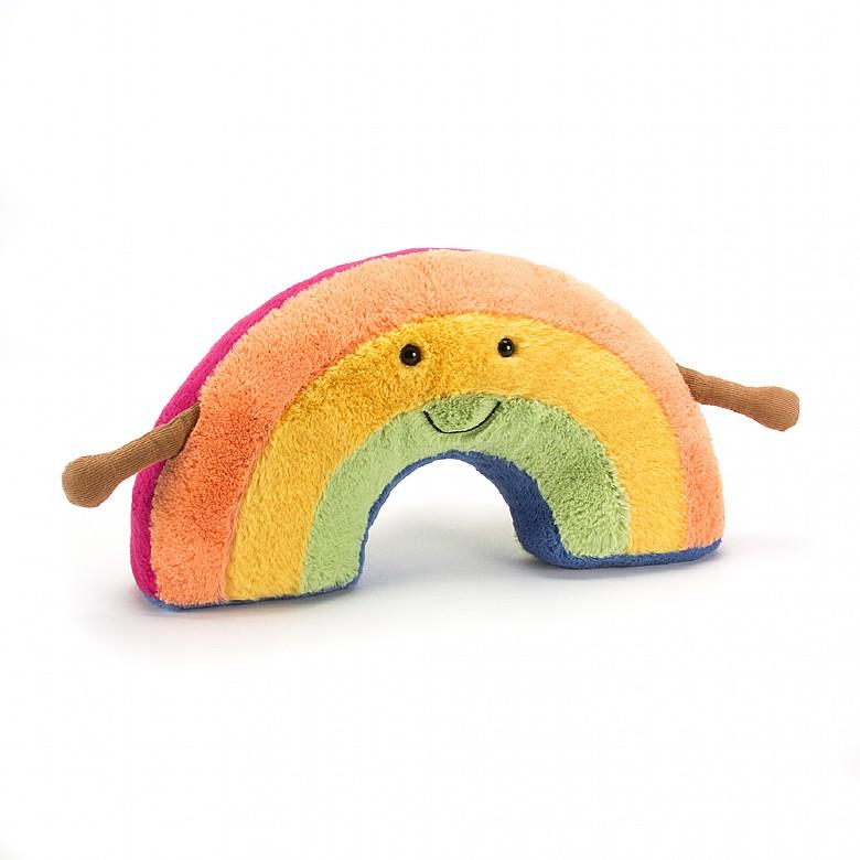 Amuseable Rainbow Medium Plush Toy - Soft & Cuddly Rainbow Stuffed Animal for Kids, Perfect for Gifts, Room Decor & Stress Relief