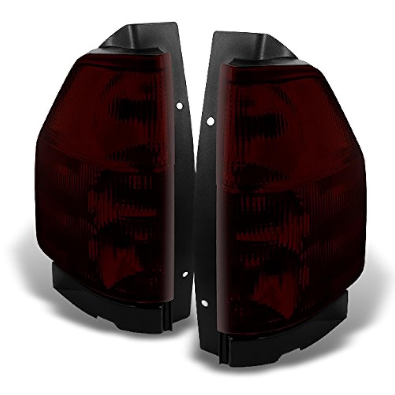 AKKON Red Smoked LED Tail Lights Brake Lamps Replacement Pair for GMC Envoy SUV - Left & Right Set - Enhances Night Visibility & Vehicle Style (Perfect for Off-Roading, Night Driving & Car Customization)