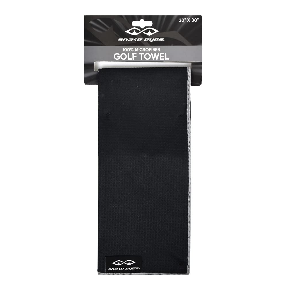 Premium Snake Eyes Microfiber Waffle Golf Towel - Quick-Dry, Absorbent & Durable for Golfers - Perfect for Golf Course, Gym & Outdoor Sports