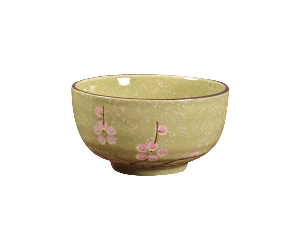 Yellow Green Soup & Cereal Bowl - 13cm Porcelain Dining Bowl for Soup, Cereal, Salad | Perfect for Home, Office, Restaurant Use