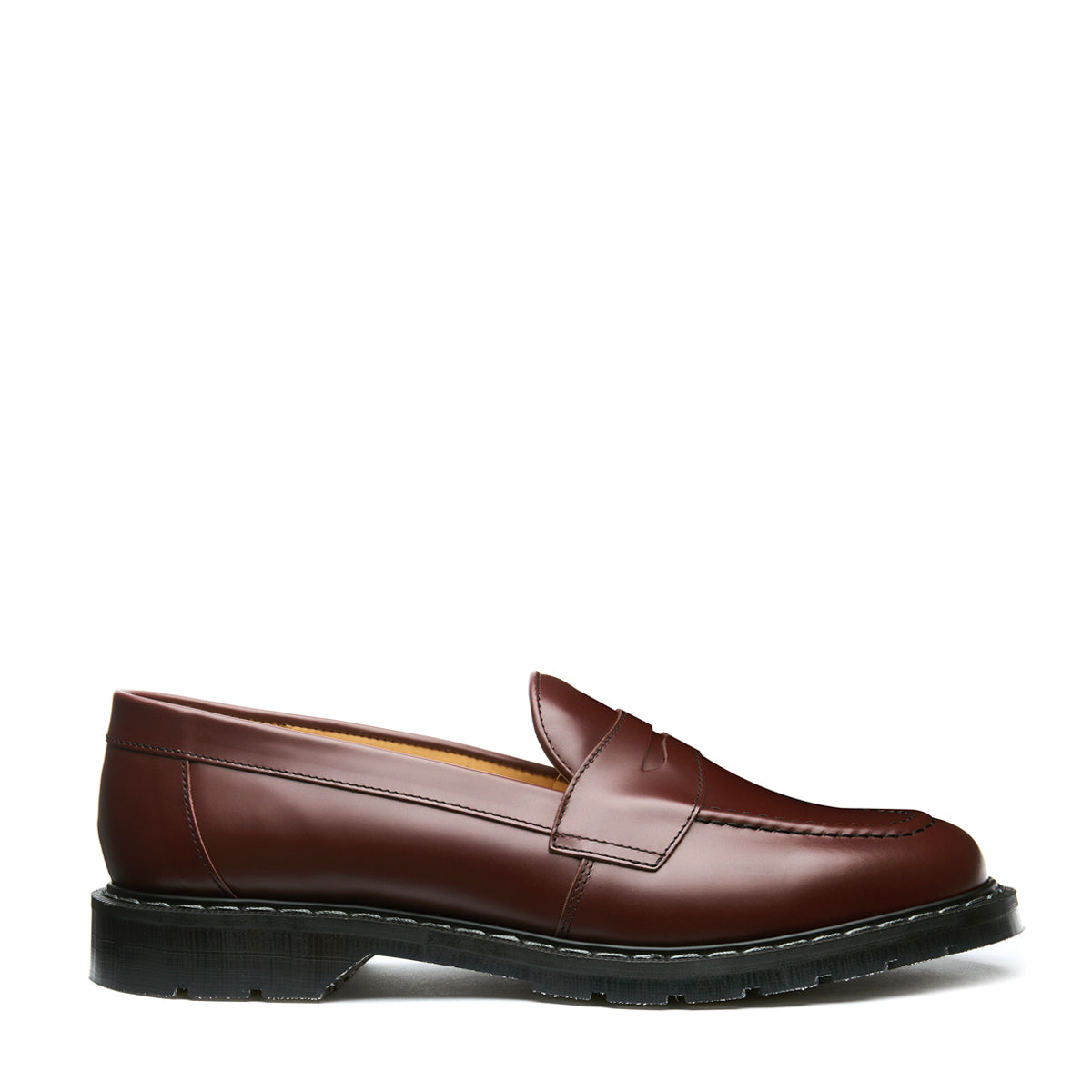 Oxblood Hi Shine Penny Loafers for Men - Classic Leather Slip-On Dress Shoes for Business & Casual Wear - Perfect for Office, Weddings & Formal Events